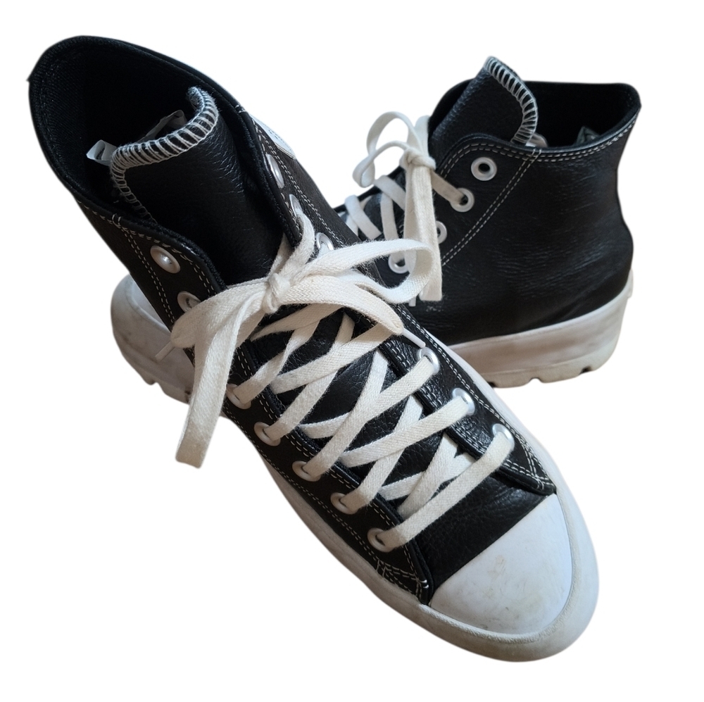 Converse Chuck Taylor All Star Lugged Leather High Top Sneakers Size 9